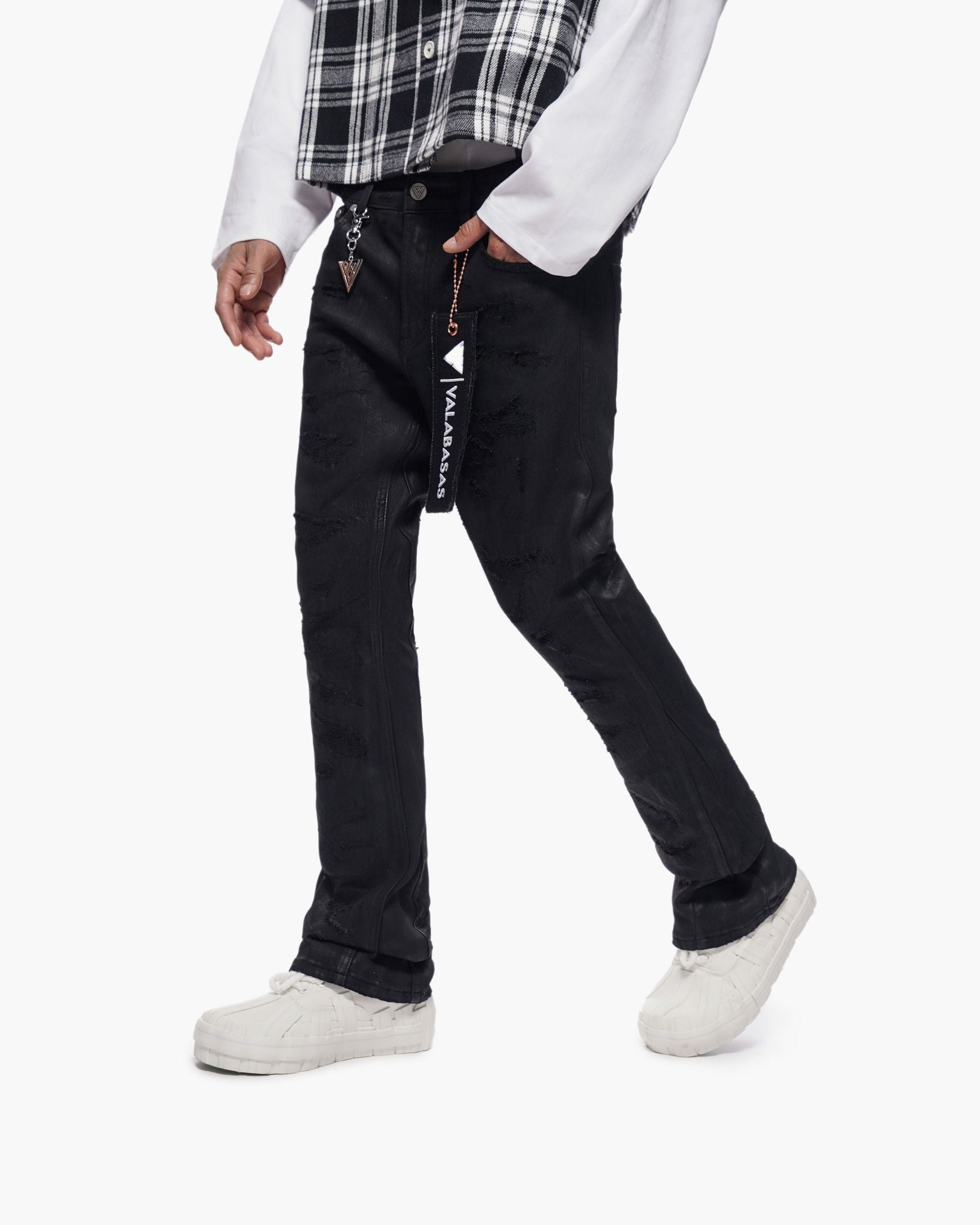 Valabasas "TRANCE" STACKED WAXED DENIM-thumbmail-9