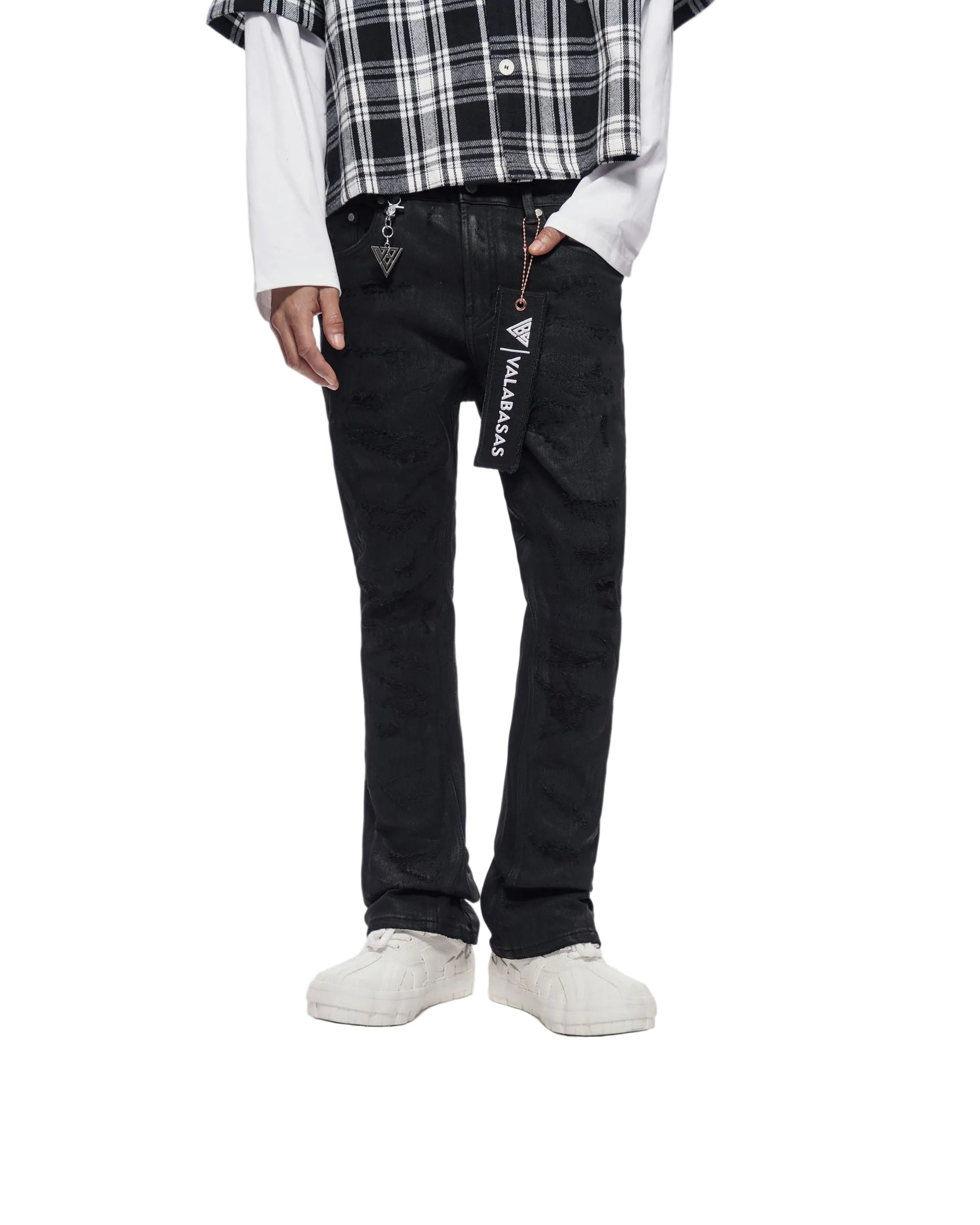 Valabasas "TRANCE" STACKED WAXED DENIM