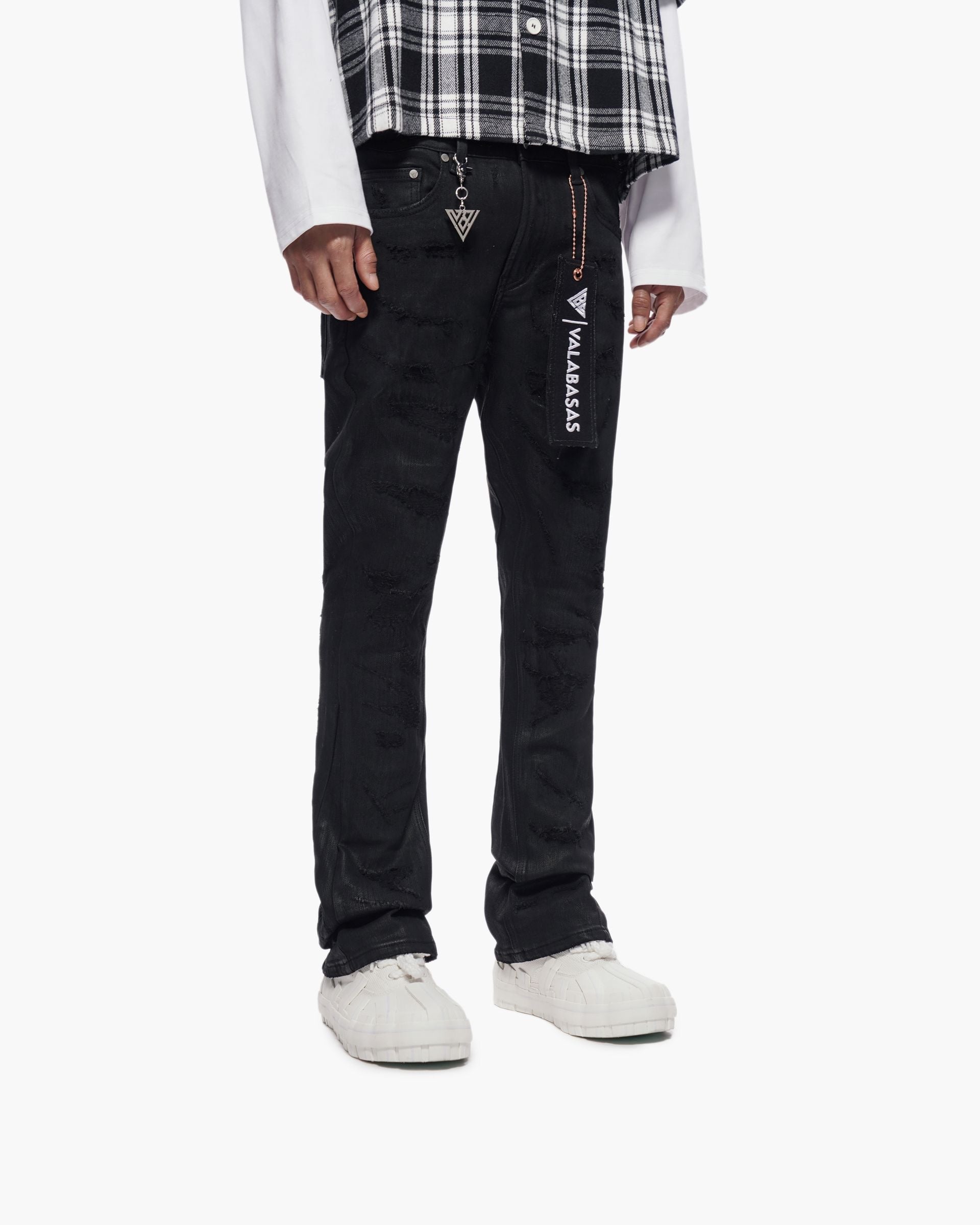 Valabasas "TRANCE" STACKED WAXED DENIM-thumbmail-6