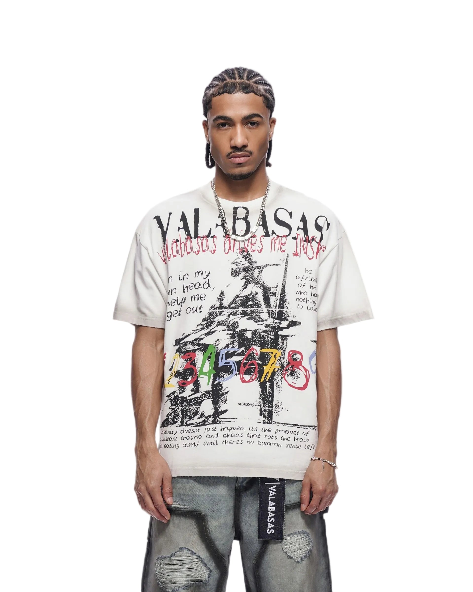 Valabasas "INSANE" TEE - WHITE