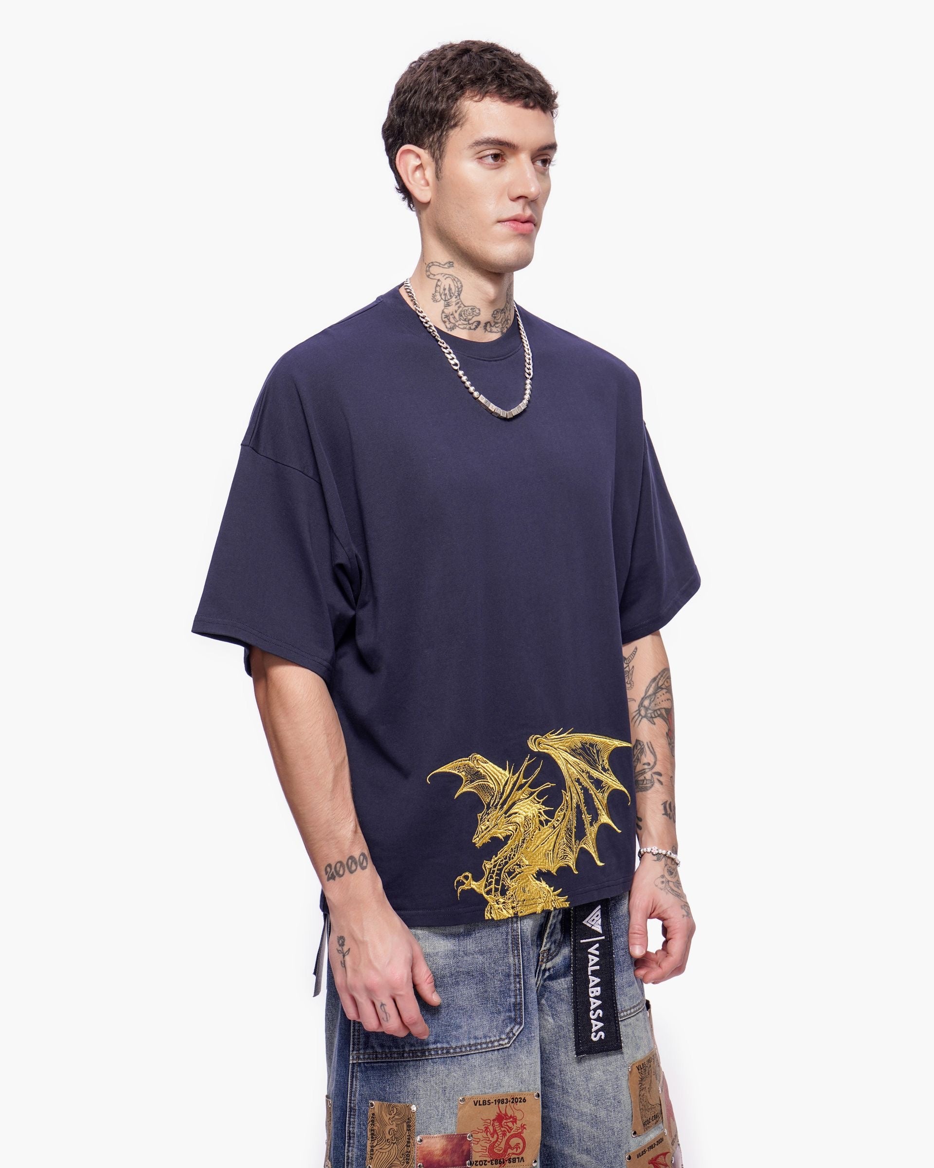 "KUNJI" TEE -  NAVY-thumbmail-9