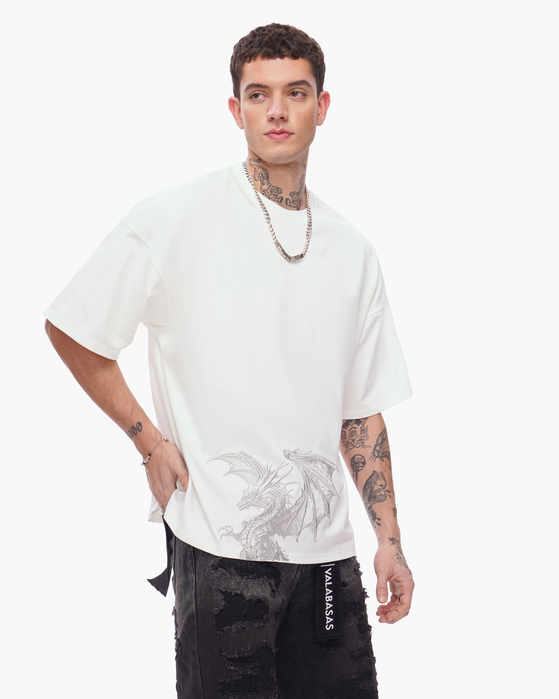 "KUNJI" TEE - WHITE