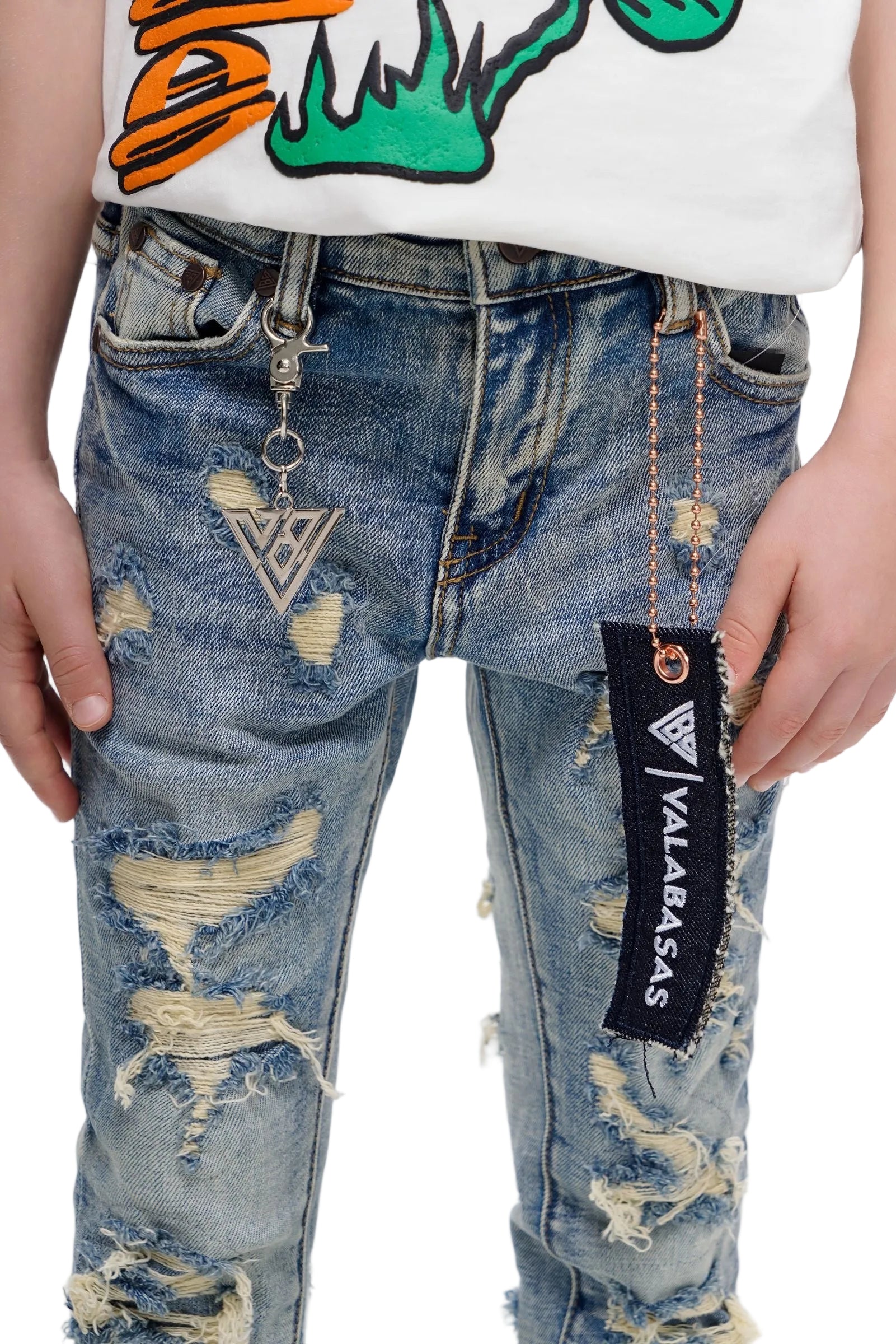"BREACH" KIDS STACKED DENIM-thumbmail-3