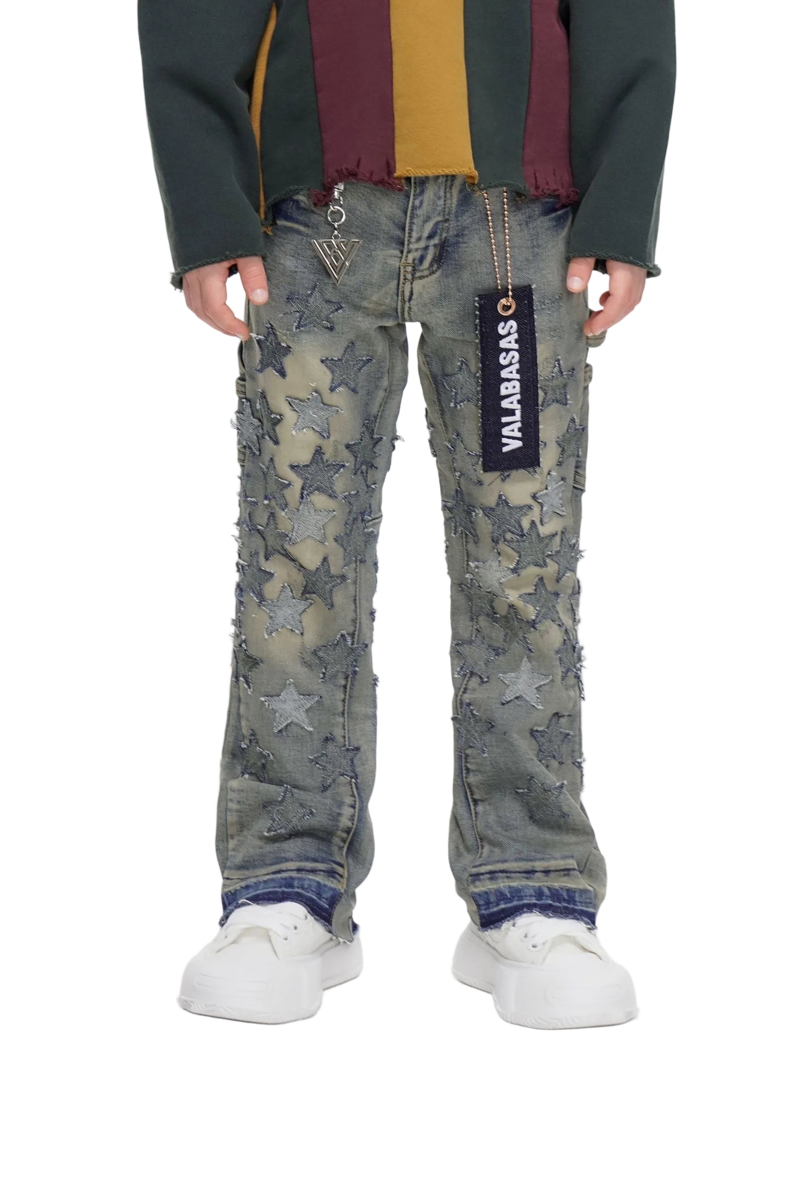 "V-STARS" KIDS DENIM STACKED