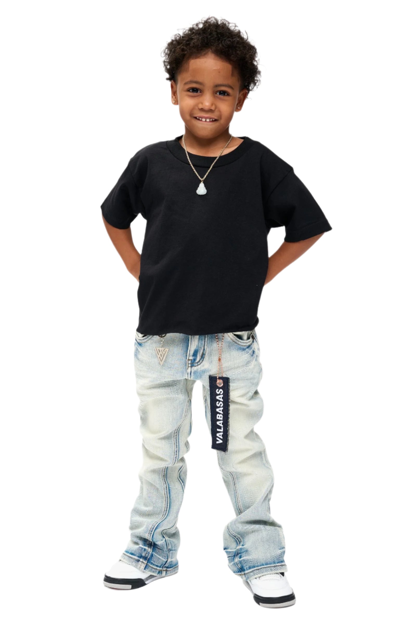 Jr.Stacked Kids Jeans Light Wash-thumbmail-3