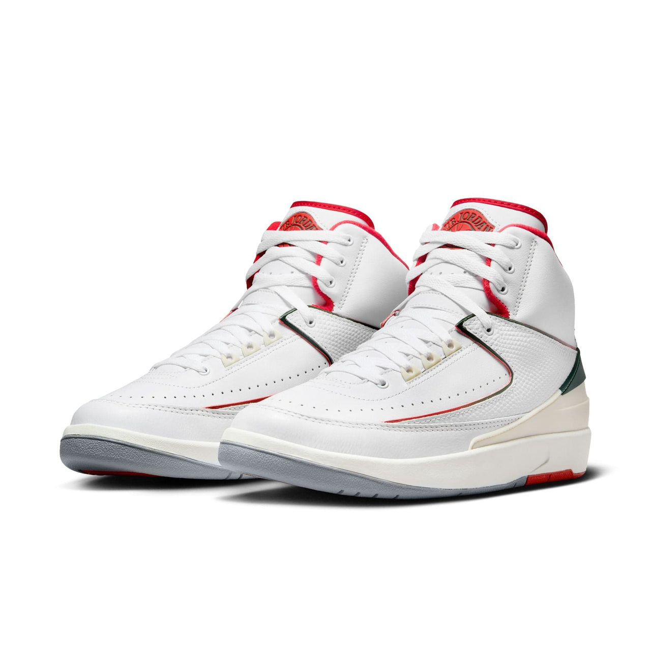 Air Jordan Footwear 7.5 / WHITE/FIRE RED-FIR-SAIL Air Jordan 2 Retro