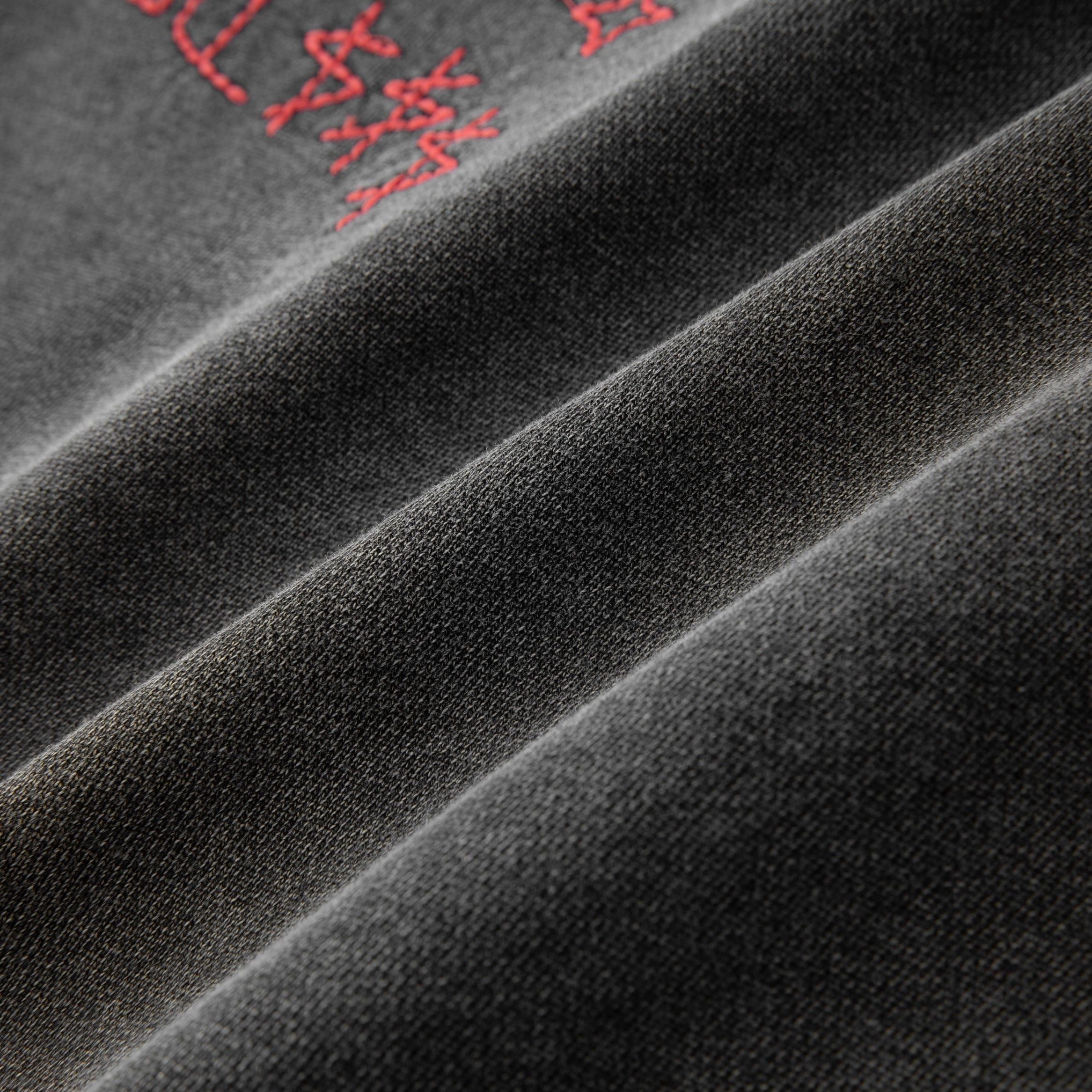 Material View of the You Aren't ALOCS Hyde Park Hoodie in Black