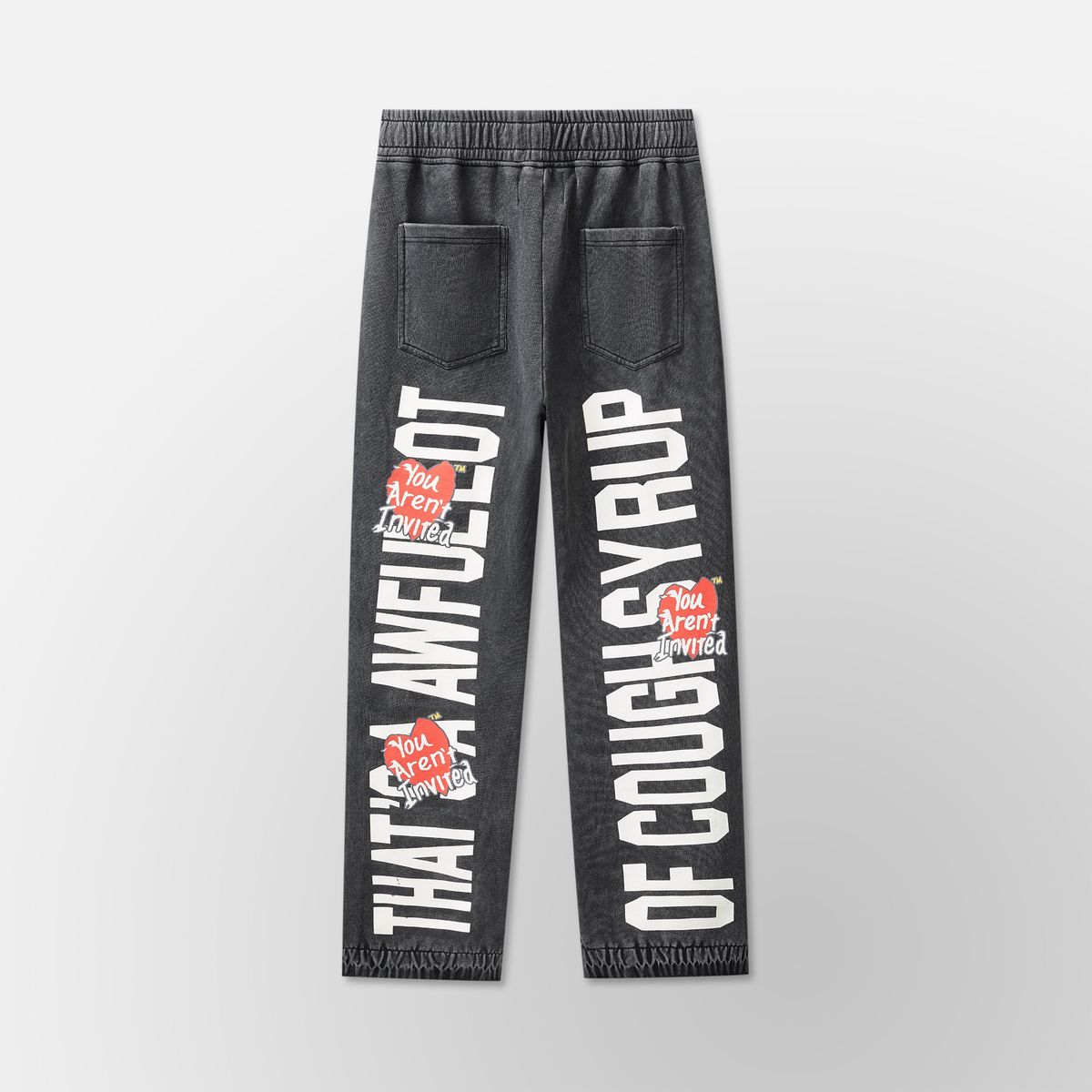 Back View of the You Aren't ALOCS Hyde Park Jogger in Black