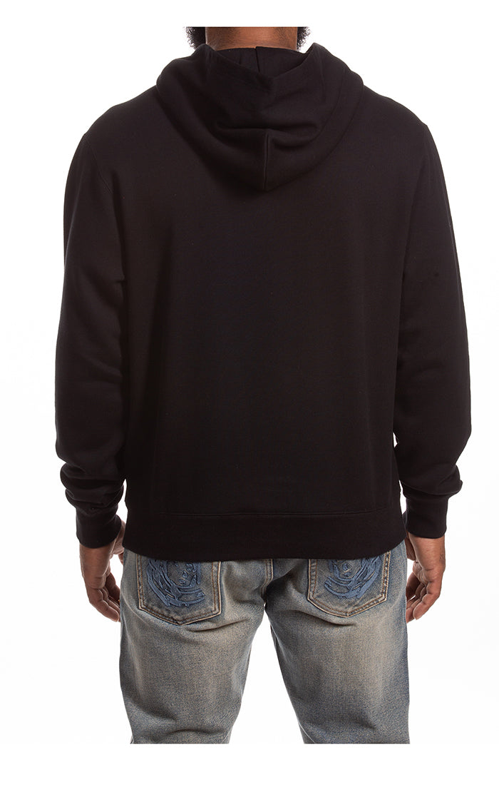 Back View of the Billionaire Boys Club BB Camo Hoodie in Black