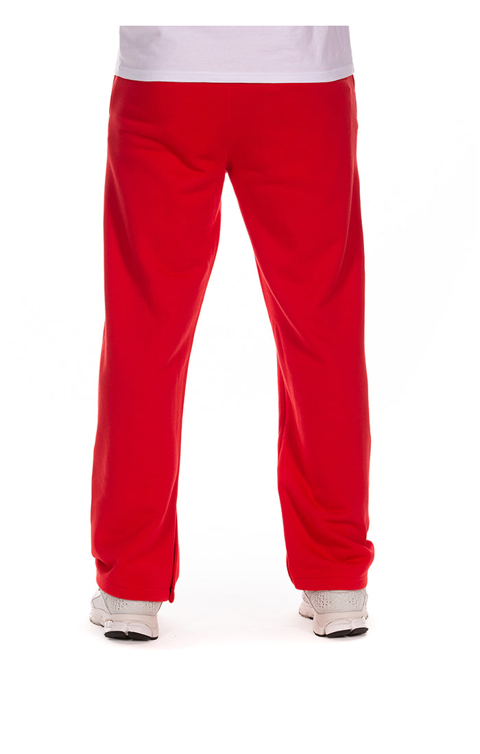 Back View of the Billionaire Boys Club BB Camp Sweatpants (Oversize Fit) in Red