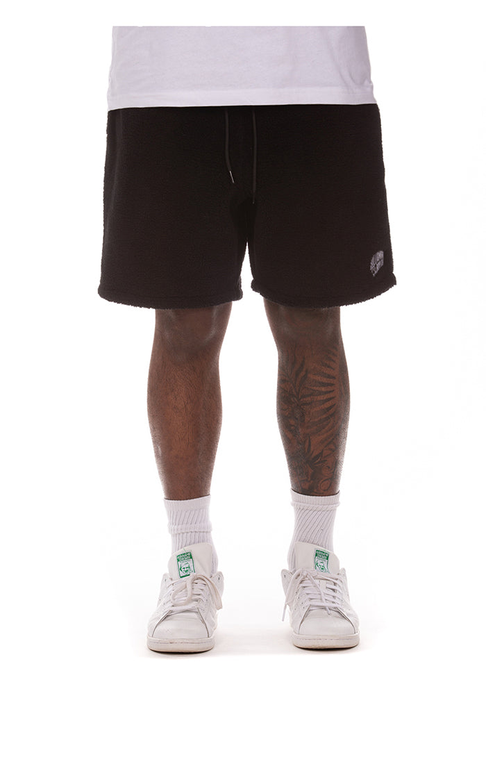 Front view of BB Comfy Cloud Shorts in Black - Men's Shorts