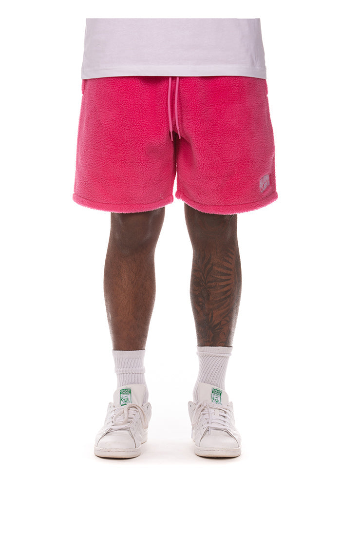 Front view of BB Comfy Cloud Shorts in Carmine Rose - Men's Shorts