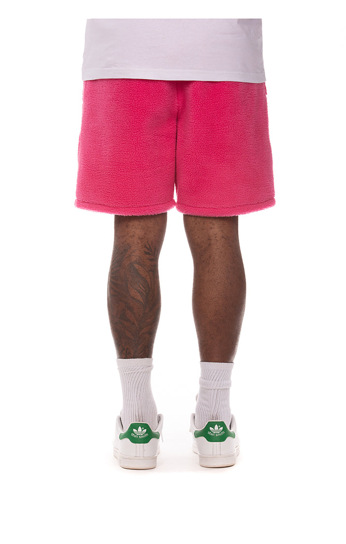 Back view of Billionaire Boys Club Shorts in Carmine Rose - Men's Shorts