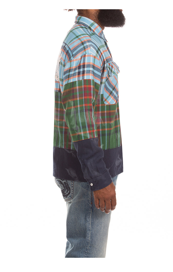 Right View of the Billionaire Boys Club Curve LS Woven 