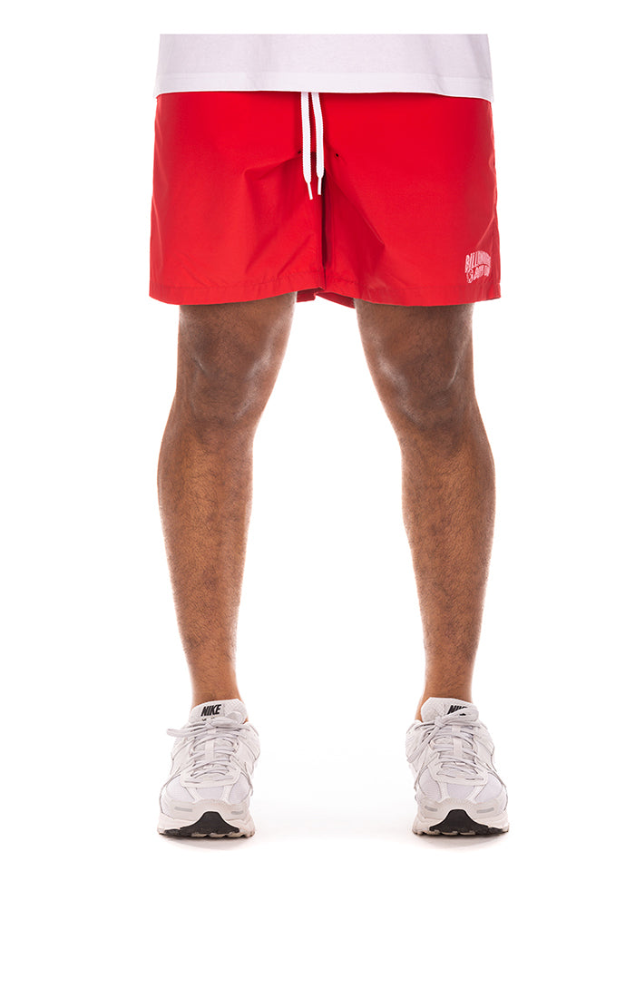 Front View of BB Curve Shorts in Red - Men's Shorts