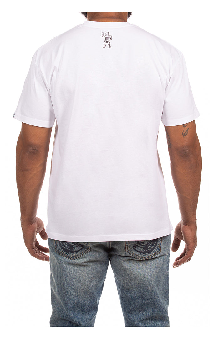 Back View of the Billionaire Boys Club Curve SS Knit in White