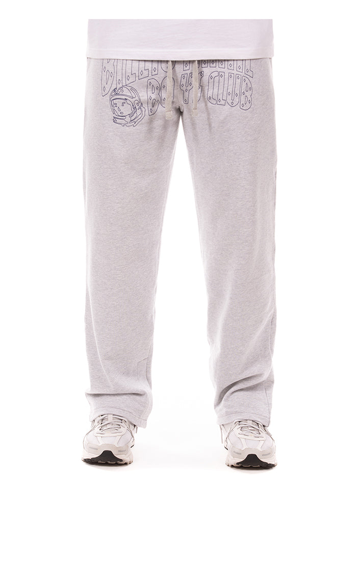 Front View of the Billionaire Boys Club BB Curve Sweatpants in Heather Grey
