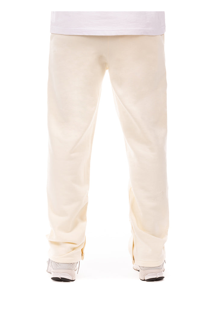 Back View of the Billionaire Boys Club BB Curve Sweatpants in winter white