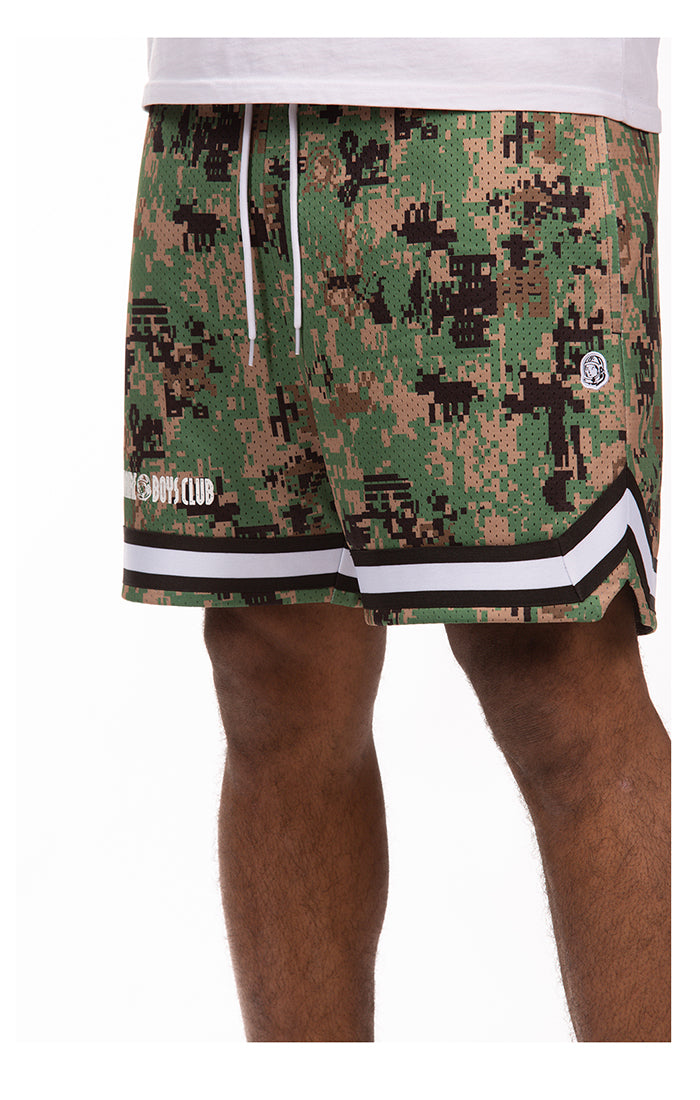 Front Right View of the Billionaire Boys Club Digi Camo Shorts