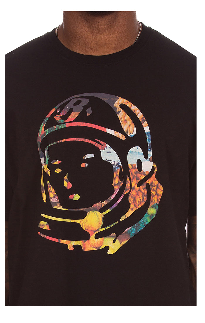 Close Up Front View of the Billionaire Boys Club Fresh SS Tee in Black