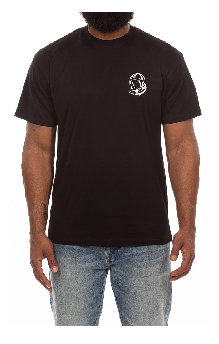 Front View of the Billionaire Boys Club Helmet SS Knit Tee in Black