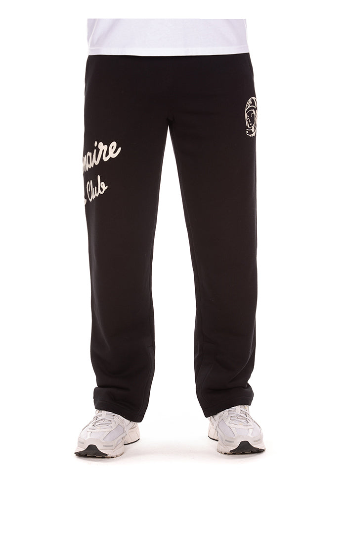 Front View of the Billionaire Boys Club Helmet Sweatpants in black