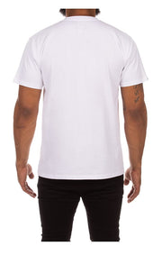 Back View of the Billionaire Boys Club BB Small Arch SS Knit in white