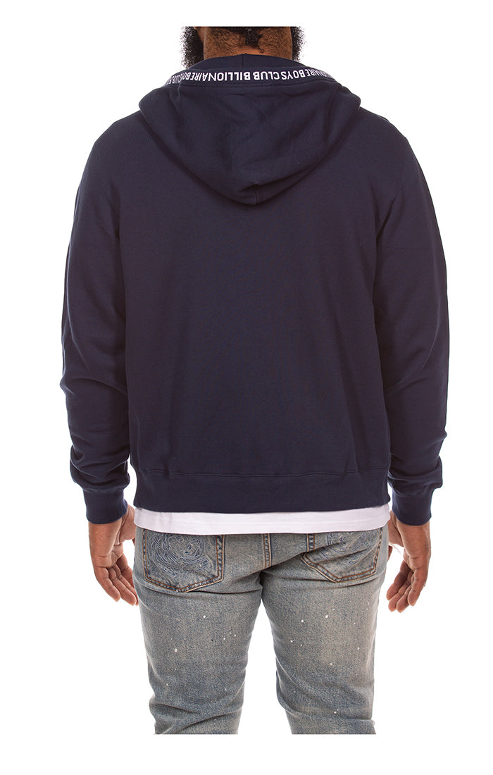 Back View of the Billionaire Boys Club BB Mind Hoodie in Navy Blazer