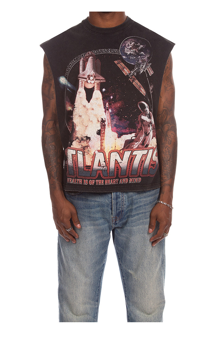 Front View of the Billionaire Boys Club New Atlantis Sleeveless Tank