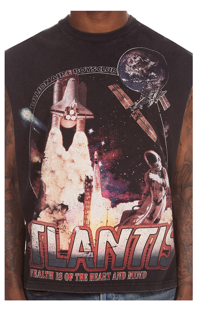Front Close Up View of the Billionaire Boys Club New Atlantis Sleeveless Tank