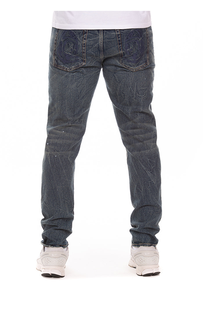 Back View of the Billionaire Boys Club Portal Jeans (Slim Fit)