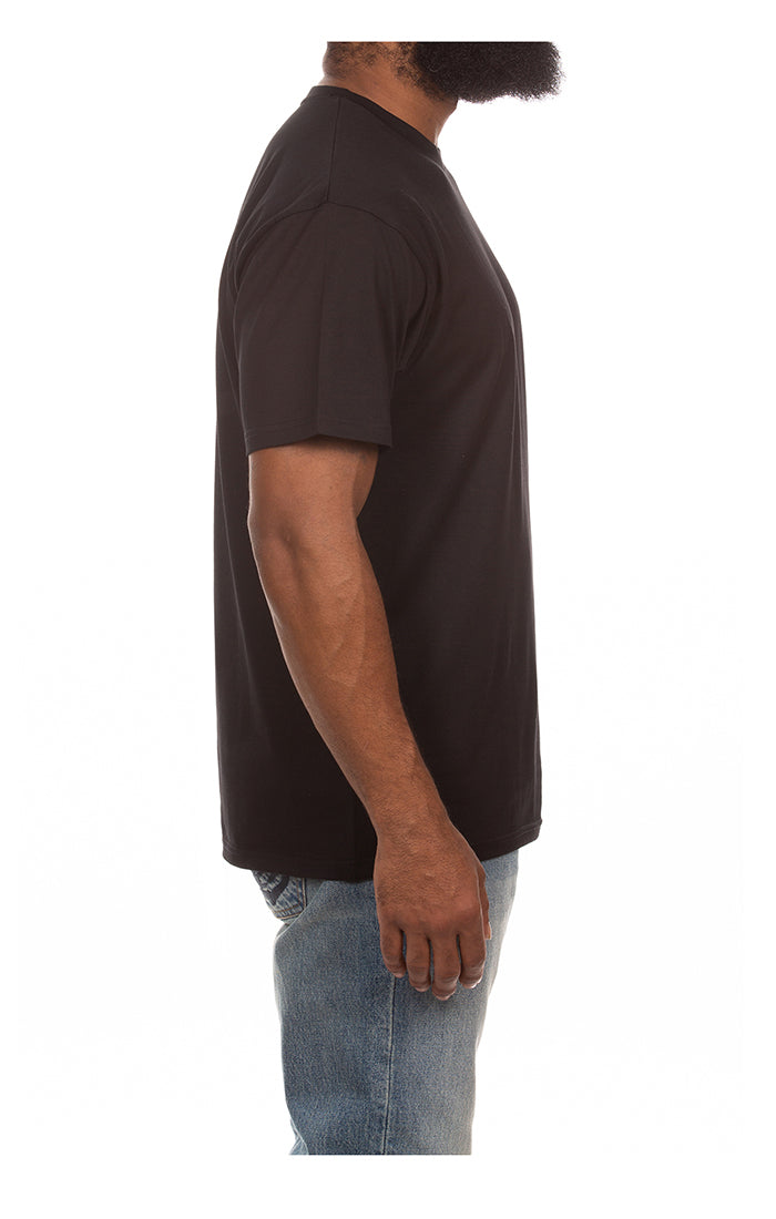 Right Side View of the Billionaire Boys Club Small Logo SS Knit T-Shirt