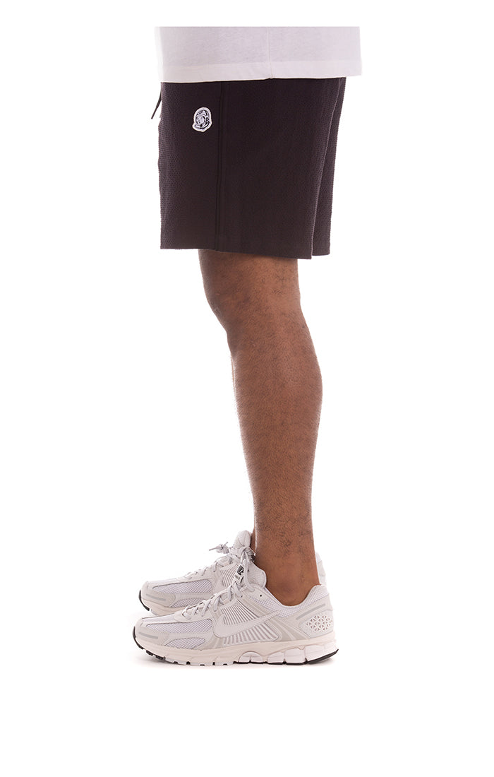 Left Side View of BB Solar Shorts in Black - Men's Shorts