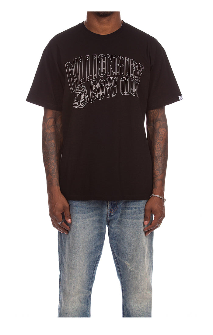 Front View of the Billionaire Boys Club Stores SS Tee in Black