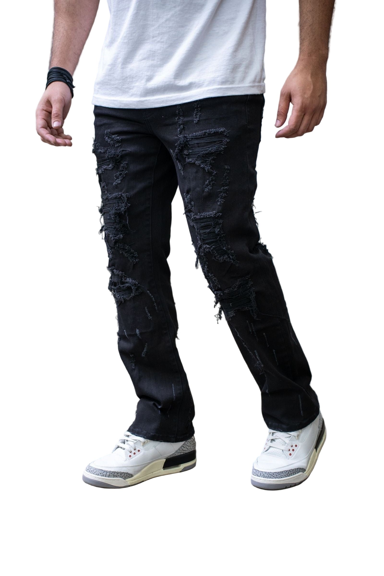 Damati Jeans STRAPPATO PREMIUM  STRAIGHT TAPER  DENIM
