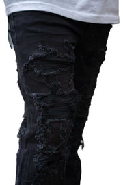 Damati Jeans STRAPPATO PREMIUM  STRAIGHT TAPER  DENIM