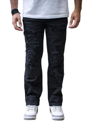 Damati Jeans STRAPPATO PREMIUM  STRAIGHT TAPER  DENIM