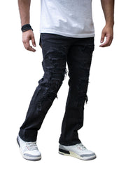 Damati Jeans STRAPPATO PREMIUM  STRAIGHT TAPER  DENIM