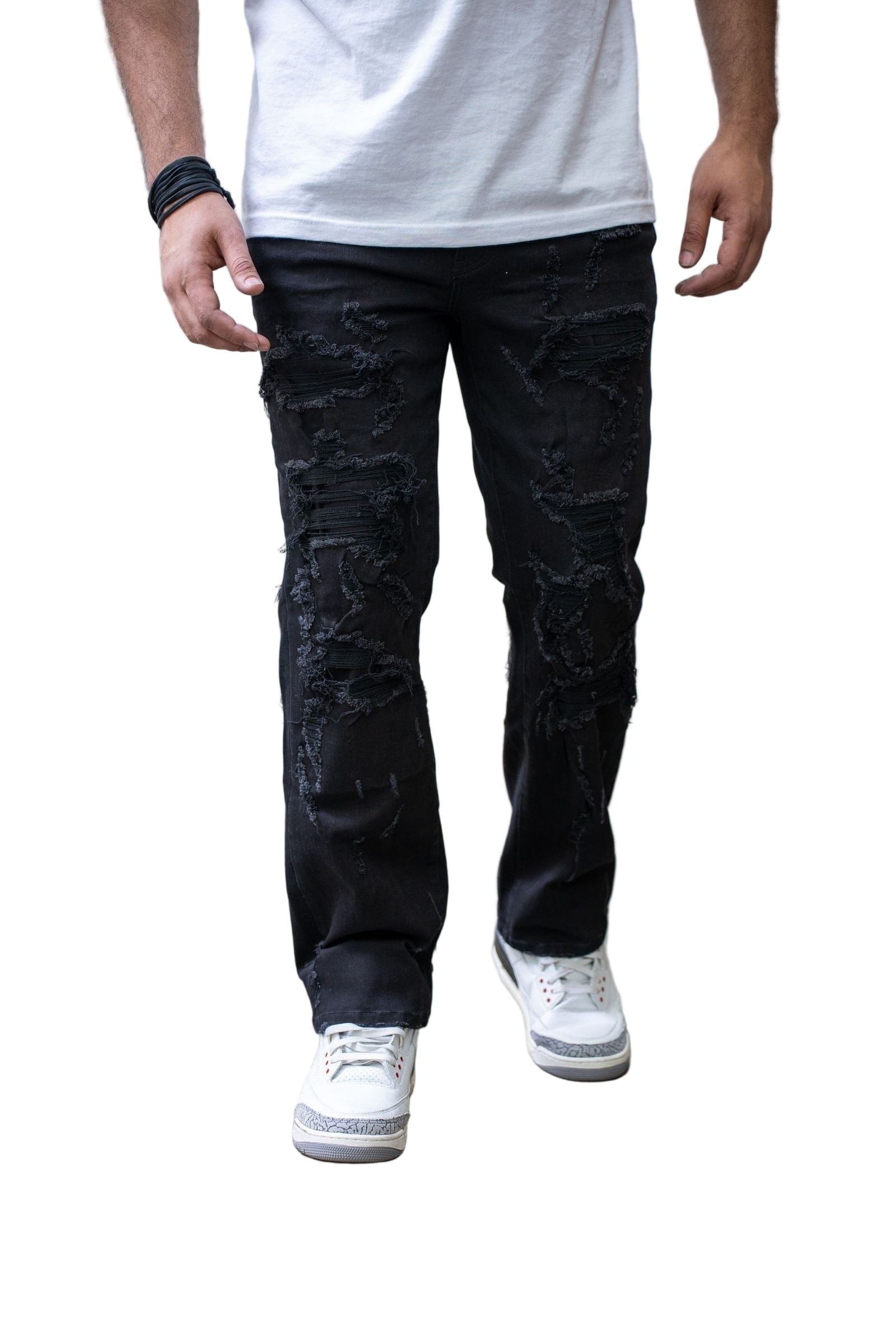 Damati Jeans STRAPPATO PREMIUM  STRAIGHT TAPER  DENIM
