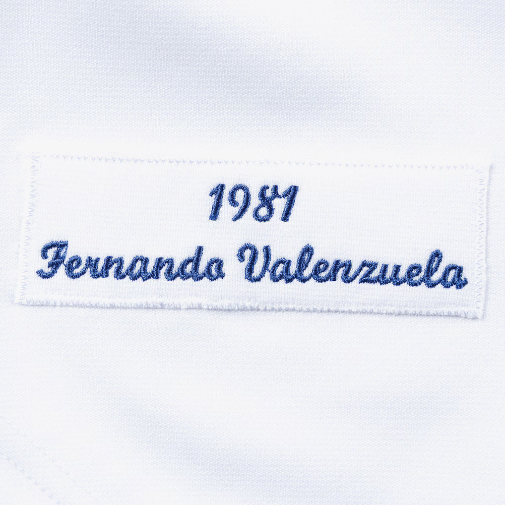 Fernando Valenzuela Los Angeles Dodgers 1981 White Authentic Jersey-thumbmail-3