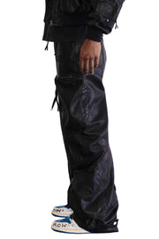 First Row UTILITY MA-1 WASHED LEATHER PANTS