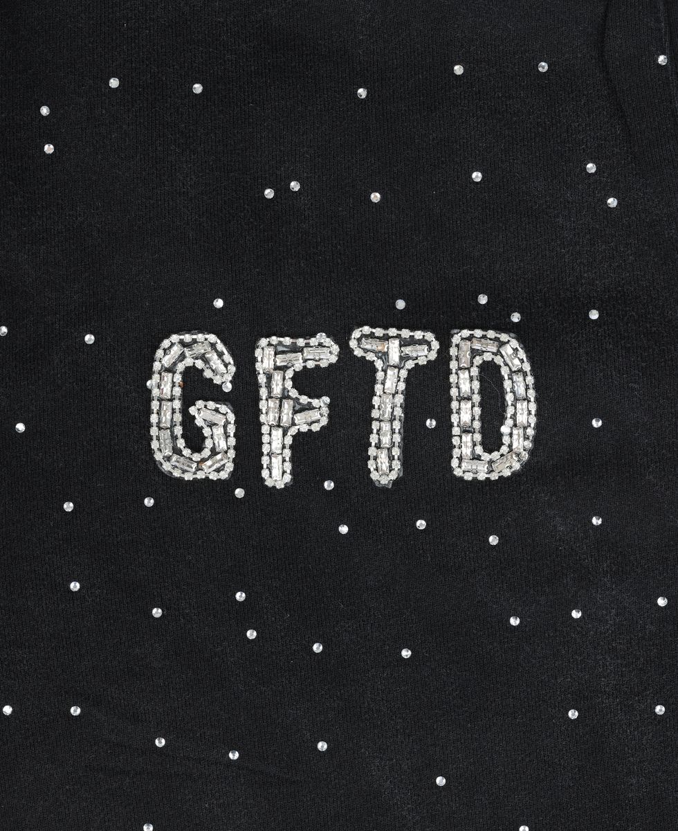 Close Up View of the Dagger Blk Pants by GFTD LA 