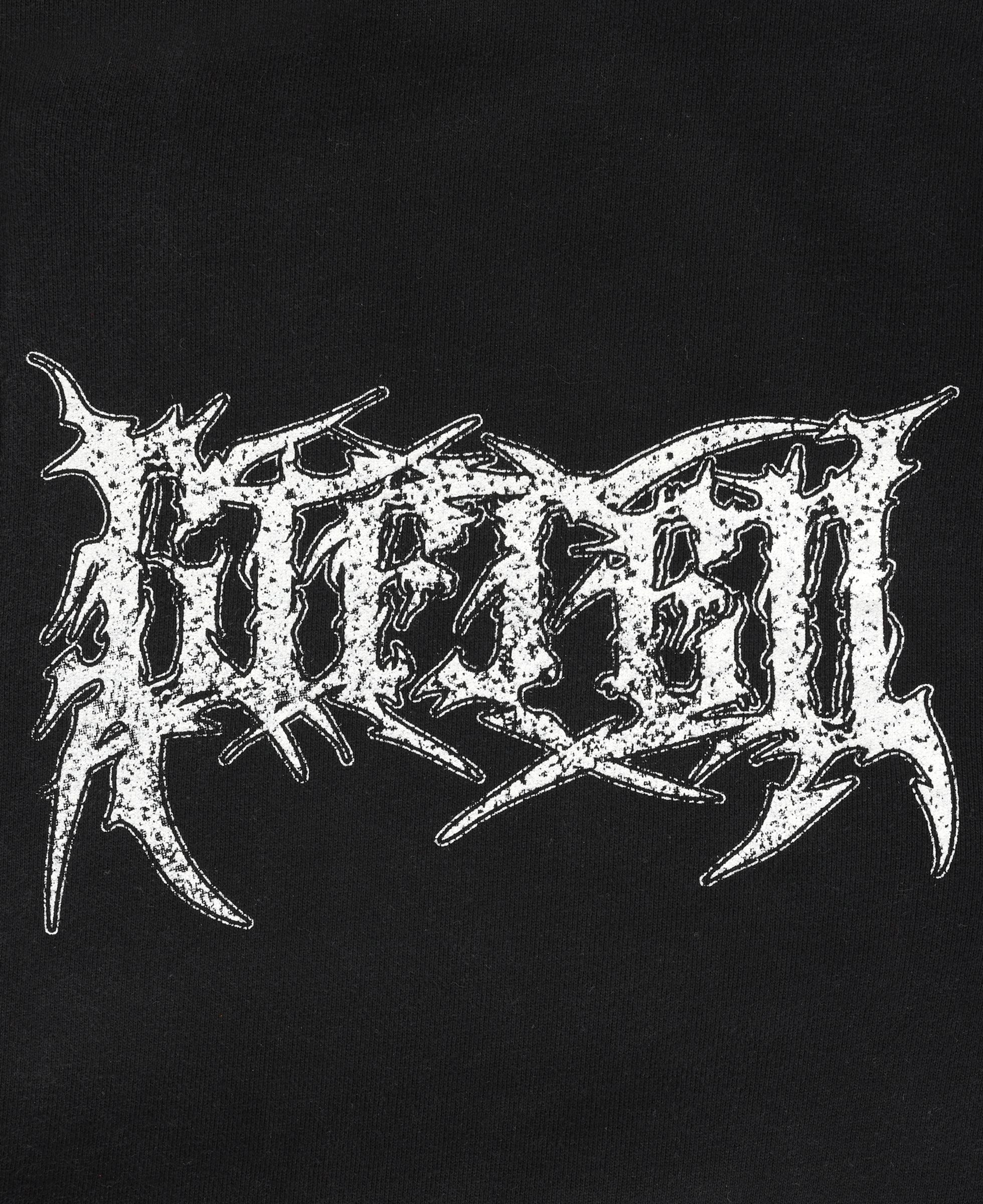 Close Up View of the RAGE BLK HOODY by GFTD LA