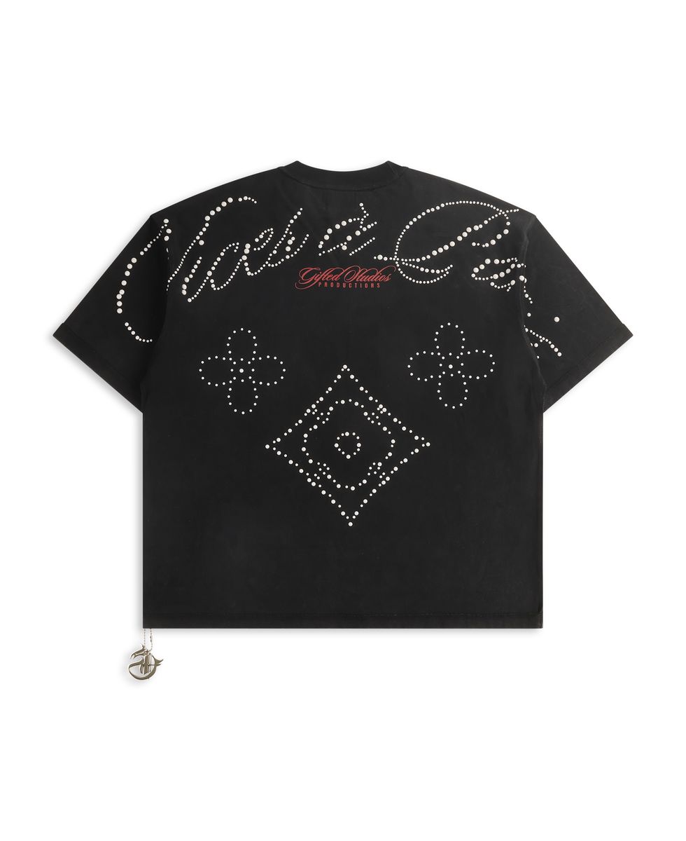 Back View of the Vices A Paris Blk Tee by GFTD LA