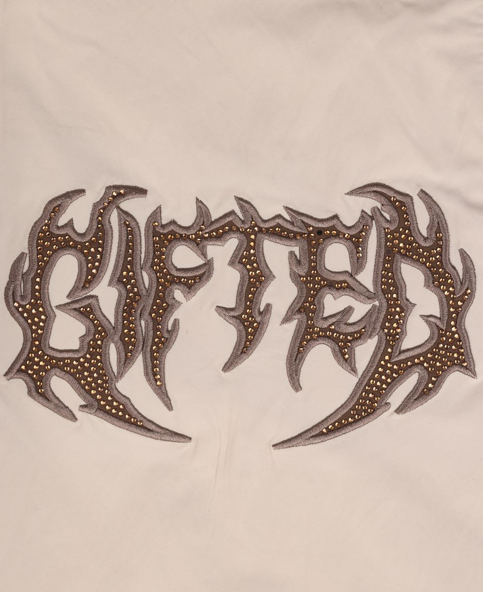 Close Up View of the Vision Bone Pants by GFTD LA