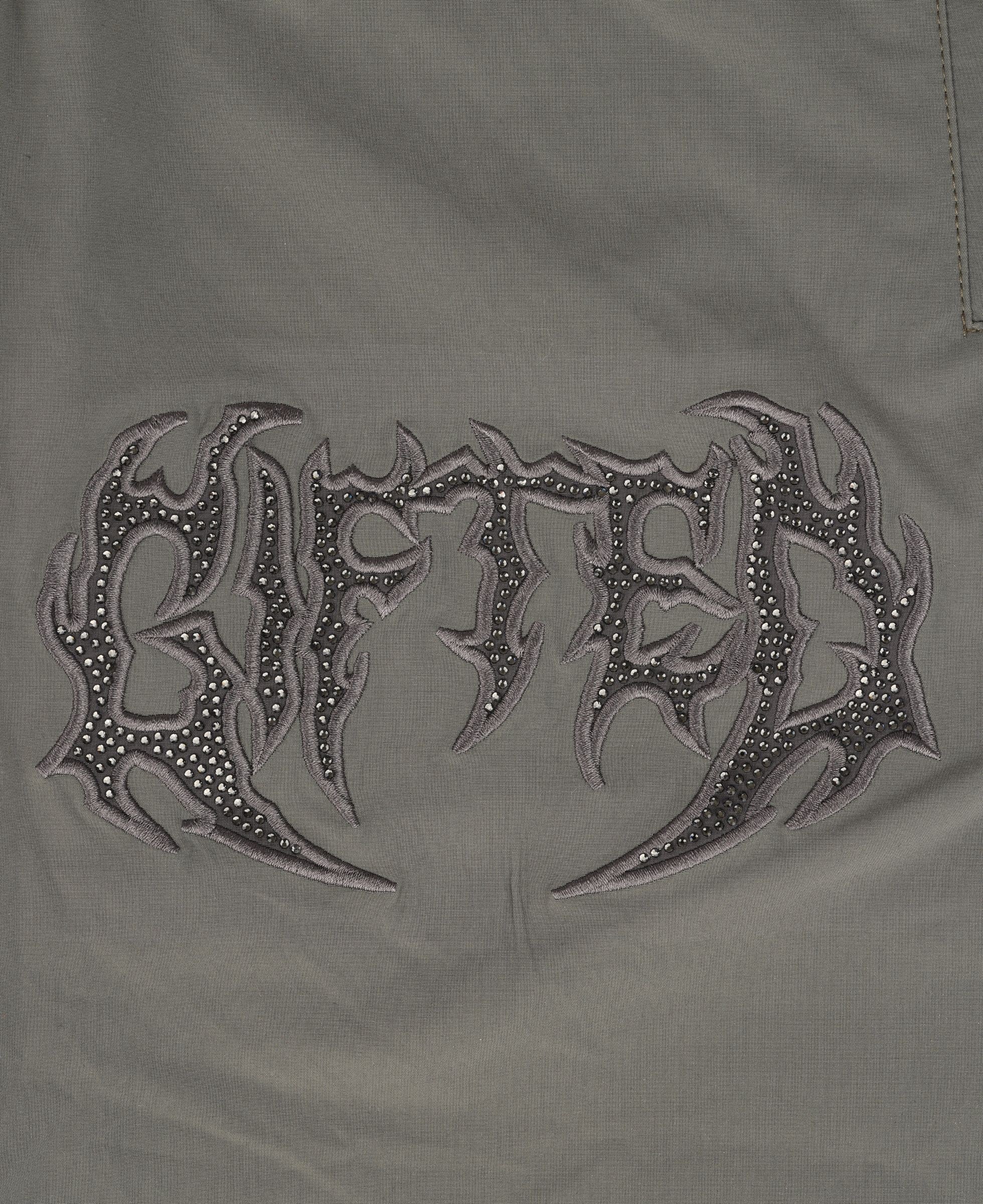 Close Up View of the Vision Green Pants by GFTD LA