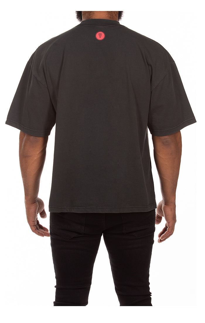 Back View of the IceCream Fudge SS Knit Graphic T Shirt
