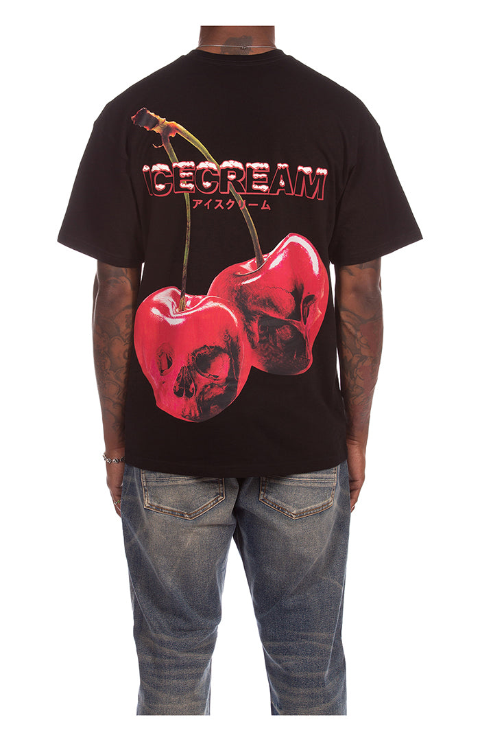 Back View of the IceCream Nyquil SS Tee in Black