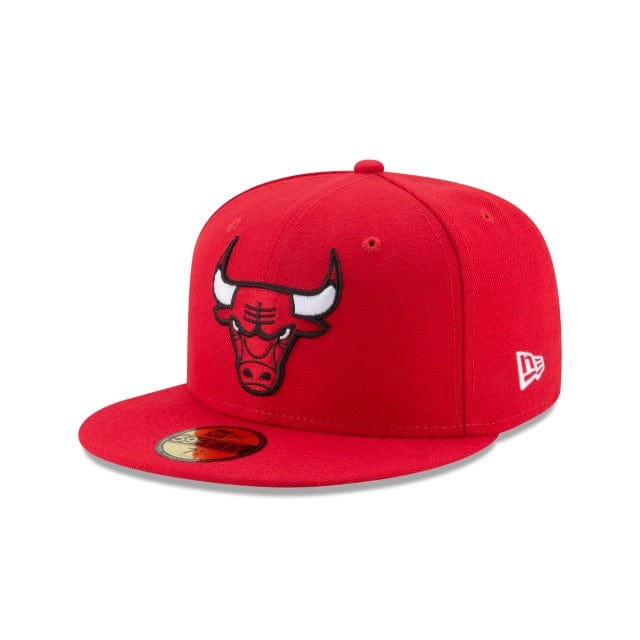Front Left View of the New Era Cap 59FIFTY Official Team Colors NBA Chicago Bulls Fitted