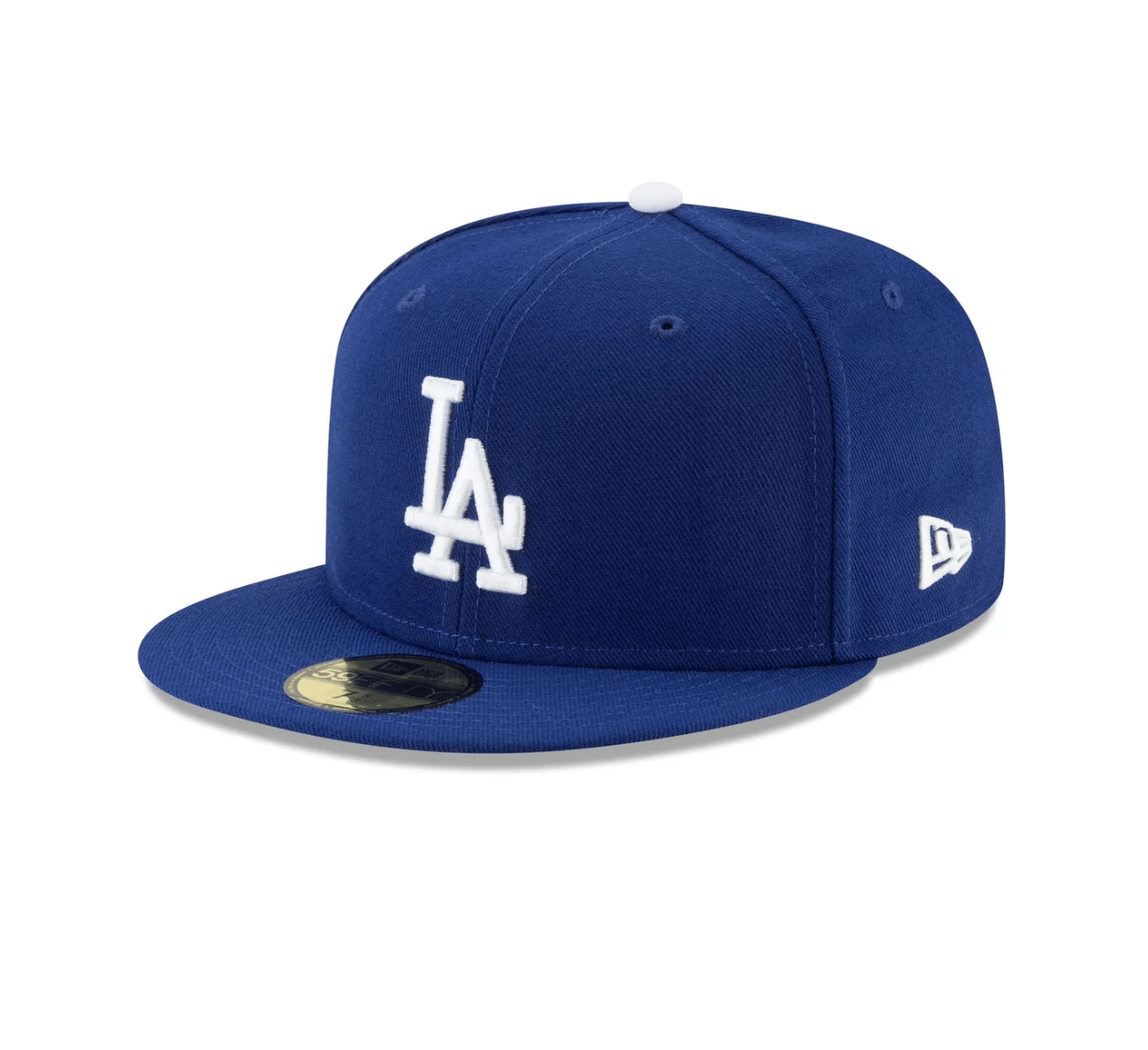Front Left View of the New Era Cap 2024 World Series Champions Side Patch 59FIFTY Fitted in Blue